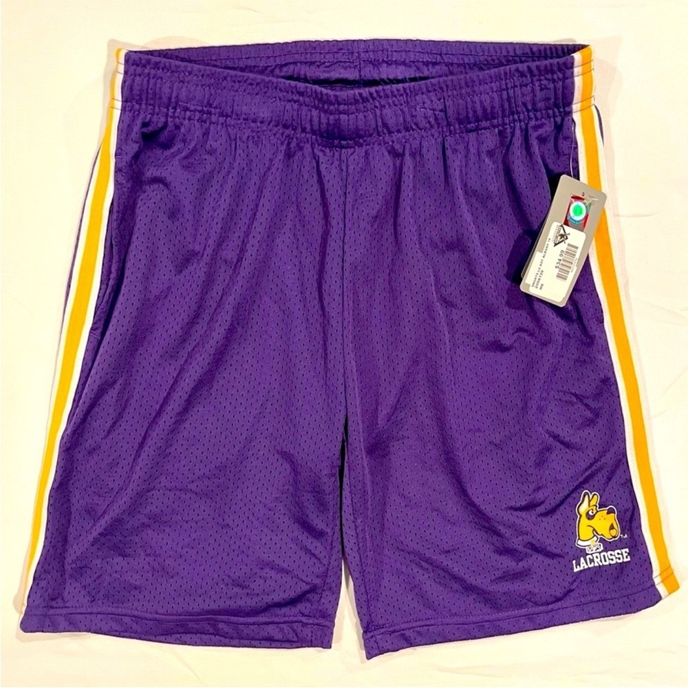 New Albany Lacrosse Shorts Mens Medium Colosseum University SUNY Great Danes Lax